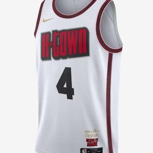 Nike White and Black Basketball Jersey